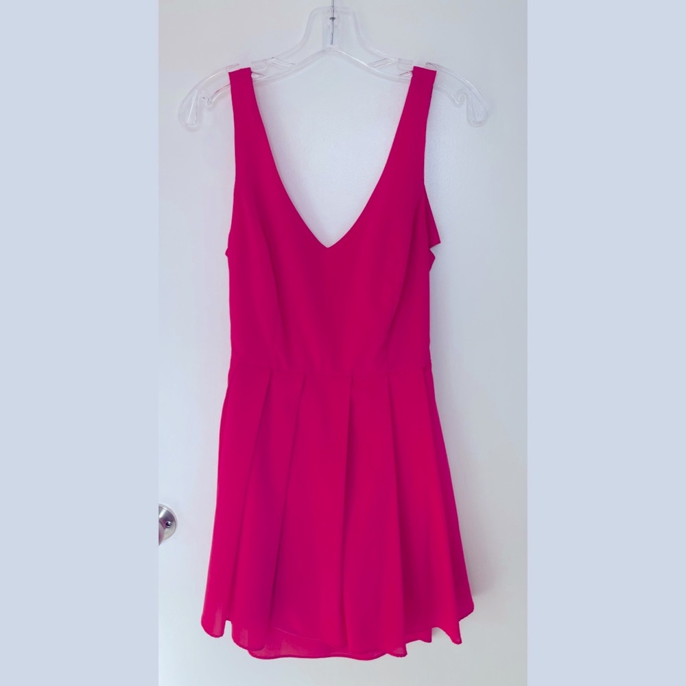 Bright Watermelon Pink Skater Dress 🍉